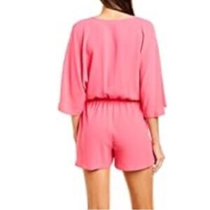 Patricia Foster Pink Wrap Romper in Size G (Large)